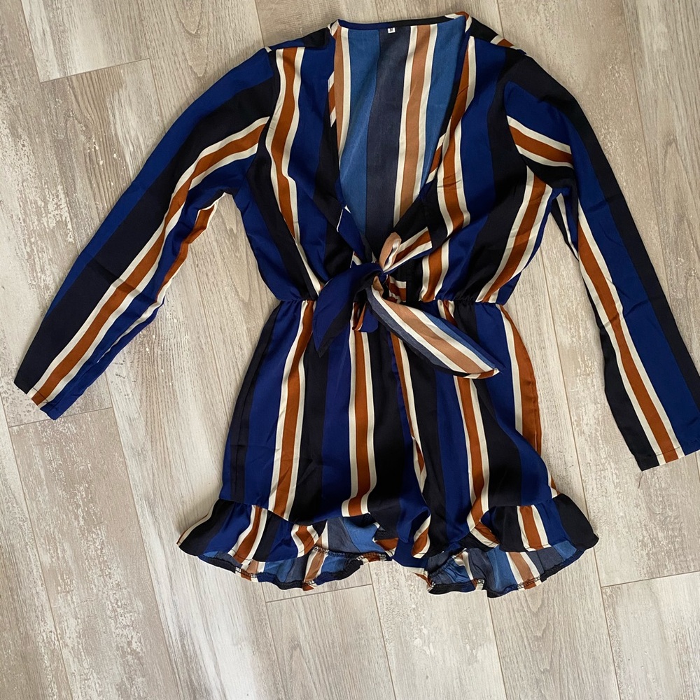 Striped romper